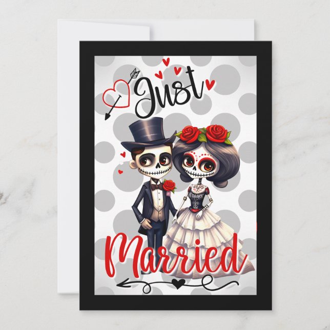 Tarjeta De Agradecimiento Cute Sugar Skull (Anverso)