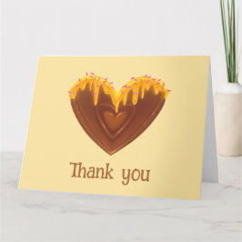 Tarjeta De Agradecimiento Cute Sweet Folded Thank You Card
