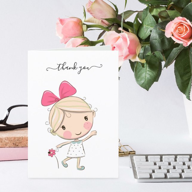 Tarjeta De Agradecimiento Cute Teacher Appreciation Folded Thank You Card (Subido por el creador)