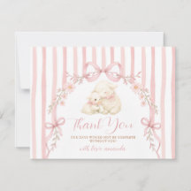 Cute Un pequeño cordero baby shower Lazo rosa a ra
