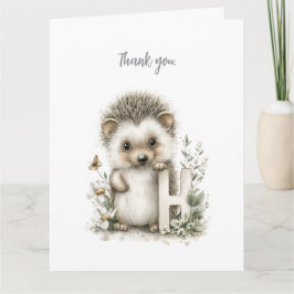 Tarjeta De Agradecimiento Cute watercolour baby animal alphabet