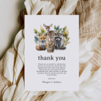 Cute Woodland Forest Animals Baby Shower