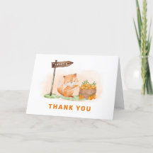 Cute Woodland Fox Citrus Naranja Farm Baby Shower