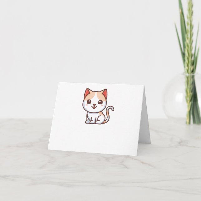 Tarjeta De Agradecimiento cutekitty! (Anverso)