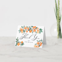 Cutie | Naranja Baby Shower Gracias