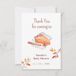 Tarjeta De Agradecimiento Cutie Pie está en camino Baby Shower Gracias