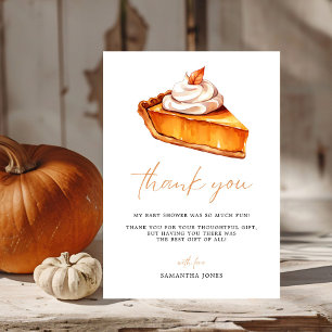 Tarjeta De Agradecimiento Cutie Pimpkin Fall Baby Shower