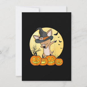 Tarjeta De Agradecimiento Dabbing Chihuahua Dab Dance Funny Dog Halloween