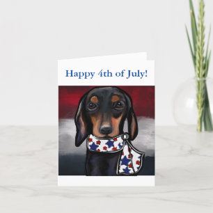 TARJETA DE AGRADECIMIENTO DACHSHUND