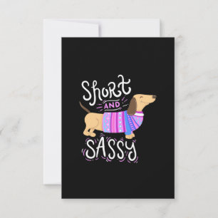 Tarjeta De Agradecimiento Dachshund Corto Y Sálido