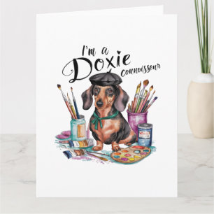 Tarjeta De Agradecimiento Dachshund soy un conocedor de Doxie
