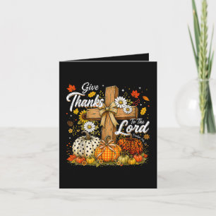 Tarjeta De Agradecimiento Dad gracias al Señor Otoño Temporada de otoño
