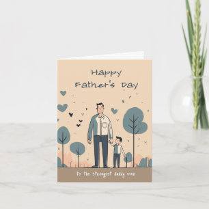 Tarjeta De Agradecimiento Daddies: Los Árboles de Nuestras Vidas Día del Pad