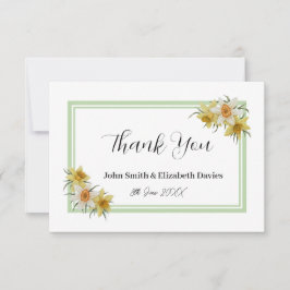 Tarjeta de agradecimiento Daffodil