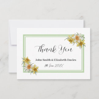 Tarjeta de agradecimiento Daffodil