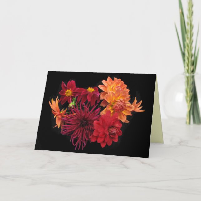 Tarjeta De Agradecimiento Dahlia Gracias (Anverso)
