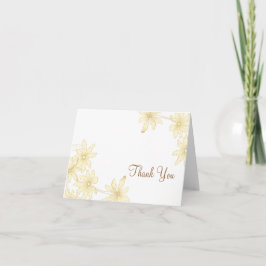 Tarjeta De Agradecimiento Daisies Amarillos Gracias