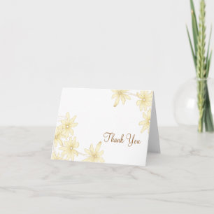 Tarjeta De Agradecimiento Daisies Amarillos Gracias