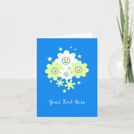 Tarjeta De Agradecimiento Daisies y estrellas