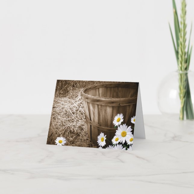 Tarjeta De Agradecimiento Daisy Gracias (Anverso)