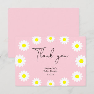 Tarjeta De Agradecimiento Daisy - gracias baby shower