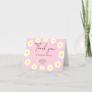 Tarjeta De Agradecimiento Daisy - gracias baby shower