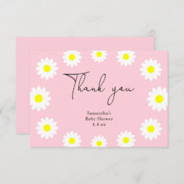 Tarjeta De Agradecimiento Daisy - gracias bebé ducha