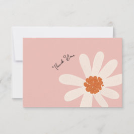 Tarjeta De Agradecimiento Daisy Theme Chica Cumpleaños