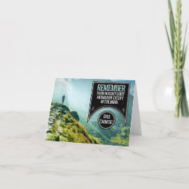 Tarjeta De Agradecimiento Dale Carnegie cita Inspiradora "Miedo"