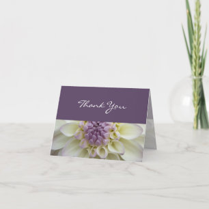 Tarjeta De Agradecimiento Dalia blanca • Gracias cardar
