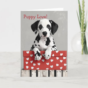 Tarjeta De Agradecimiento Dalmation dog Valentine Card