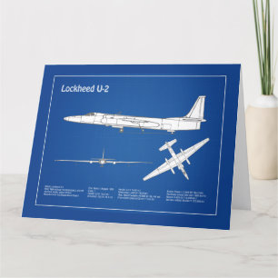 Tarjeta De Agradecimiento Dama de Dragón U-2 - Planes de Plano Azul de Avión