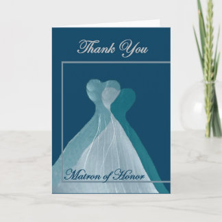 Tarjeta De Agradecimiento Dama de Honor Boda GRACIAS