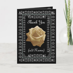 Tarjeta De Agradecimiento Dama de HONOR de boda GRACIAS - Rosa SEPIA y encaj