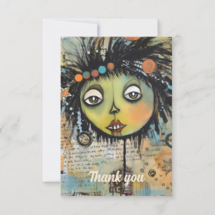Tarjeta De Agradecimiento Damas Artísticas 7