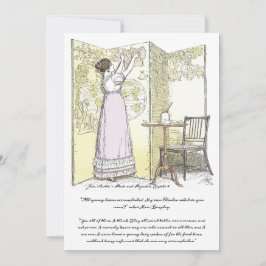 Tarjeta De Agradecimiento Damas logradas, orgullo y prejuicio de Jane Austen