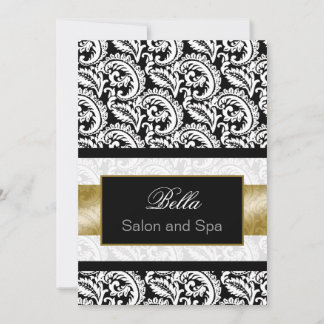 Tarjeta De Agradecimiento damasco de oro Business Gracias Cards