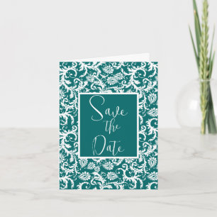 Tarjeta De Agradecimiento Damask Vintage Floral Cualquier color