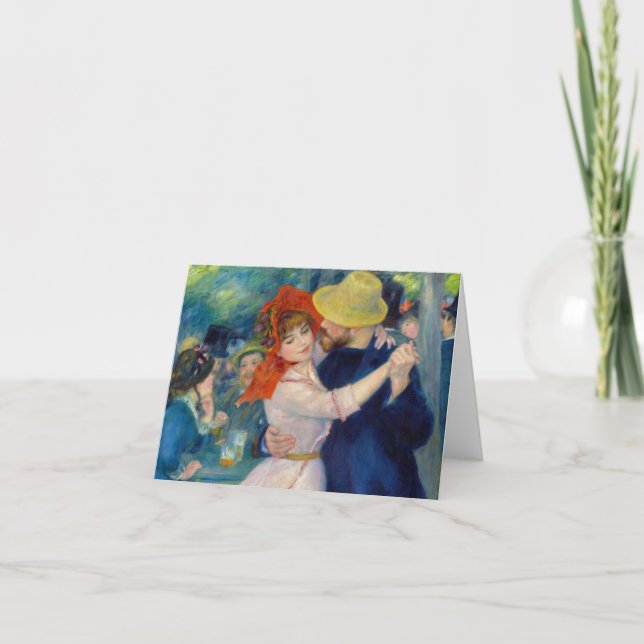 Tarjeta De Agradecimiento Dance at Bougival, 1883 by Pierre-Auguste Renoir (Anverso)