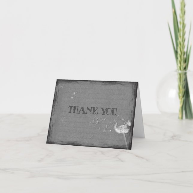Tarjeta De Agradecimiento Dandelion (Anverso)