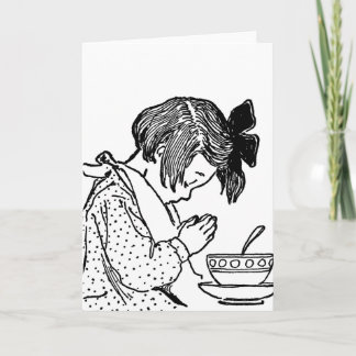 Tarjeta De Agradecimiento Dando Gracias Por Nuestra Comida