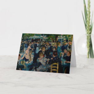 Tarjeta De Agradecimiento Danza en Le Moulin de la Galette - Auguste Renoir