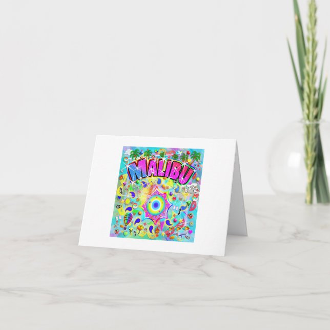Tarjeta De Agradecimiento Danza Mística de Malibú (Anverso)
