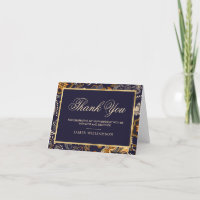 Dark Blue Gold Pattern 100th Birthday Gracias