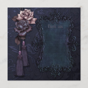 Tarjeta de agradecimiento Dark Gothic