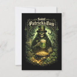 Tarjeta De Agradecimiento Dark Luck of Saint Patrick