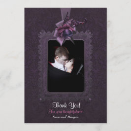 Tarjeta De Agradecimiento Dark Romance Boda Gracias