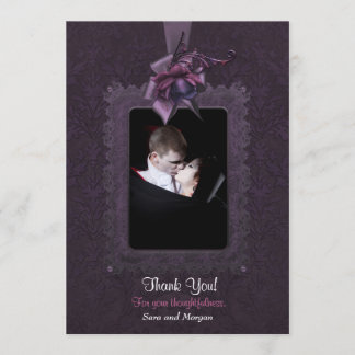 Tarjeta De Agradecimiento Dark Romance Boda Gracias