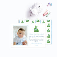 Darny Bunny Green Blue Baby Boy Foto Cumpleaños