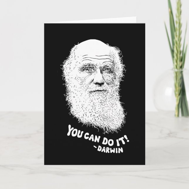 Tarjeta De Agradecimiento Darwin - Puedes hacerlo (Anverso)